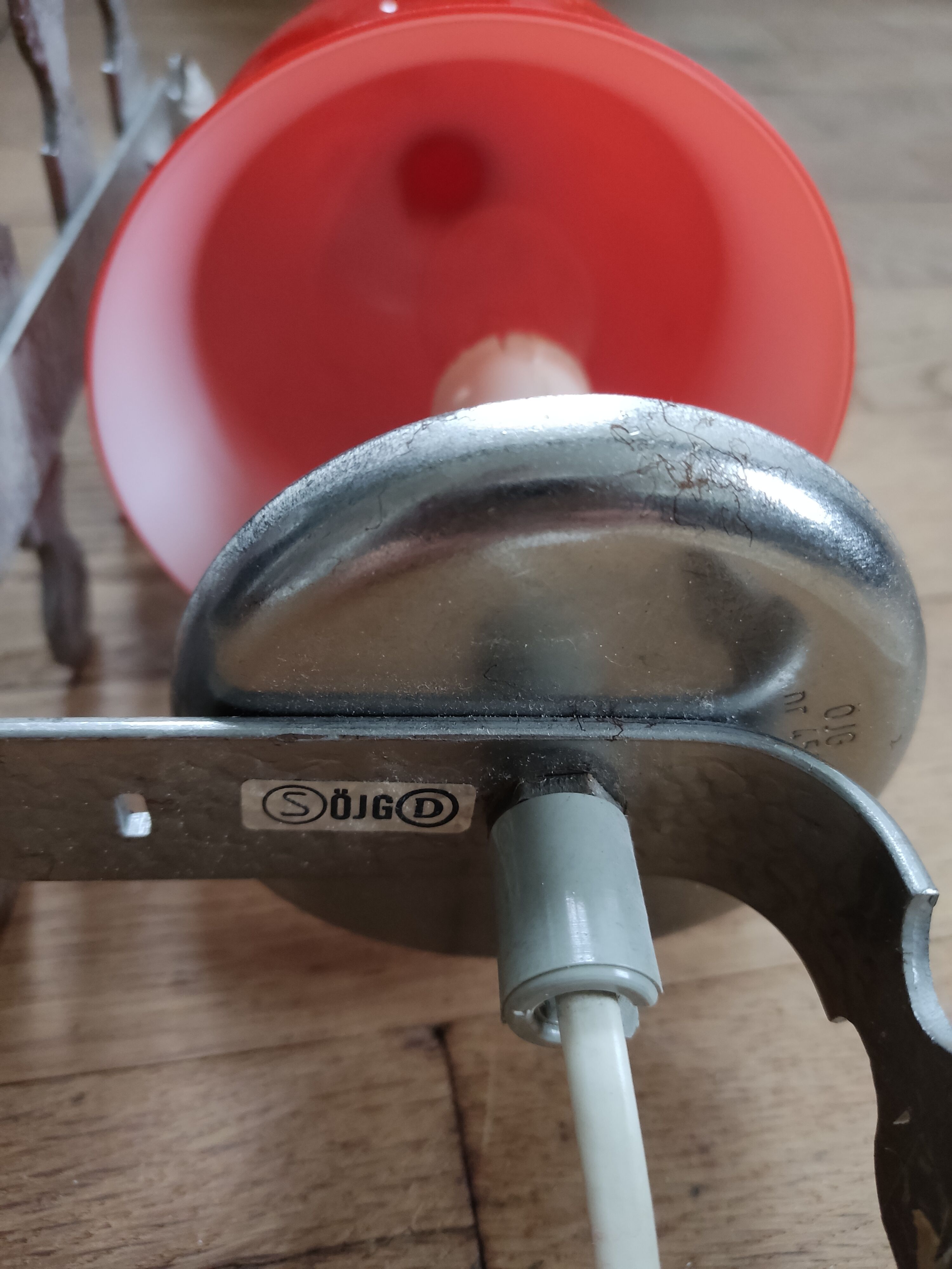 Vintage orange wall lamp östling gnosjö öjg sweden