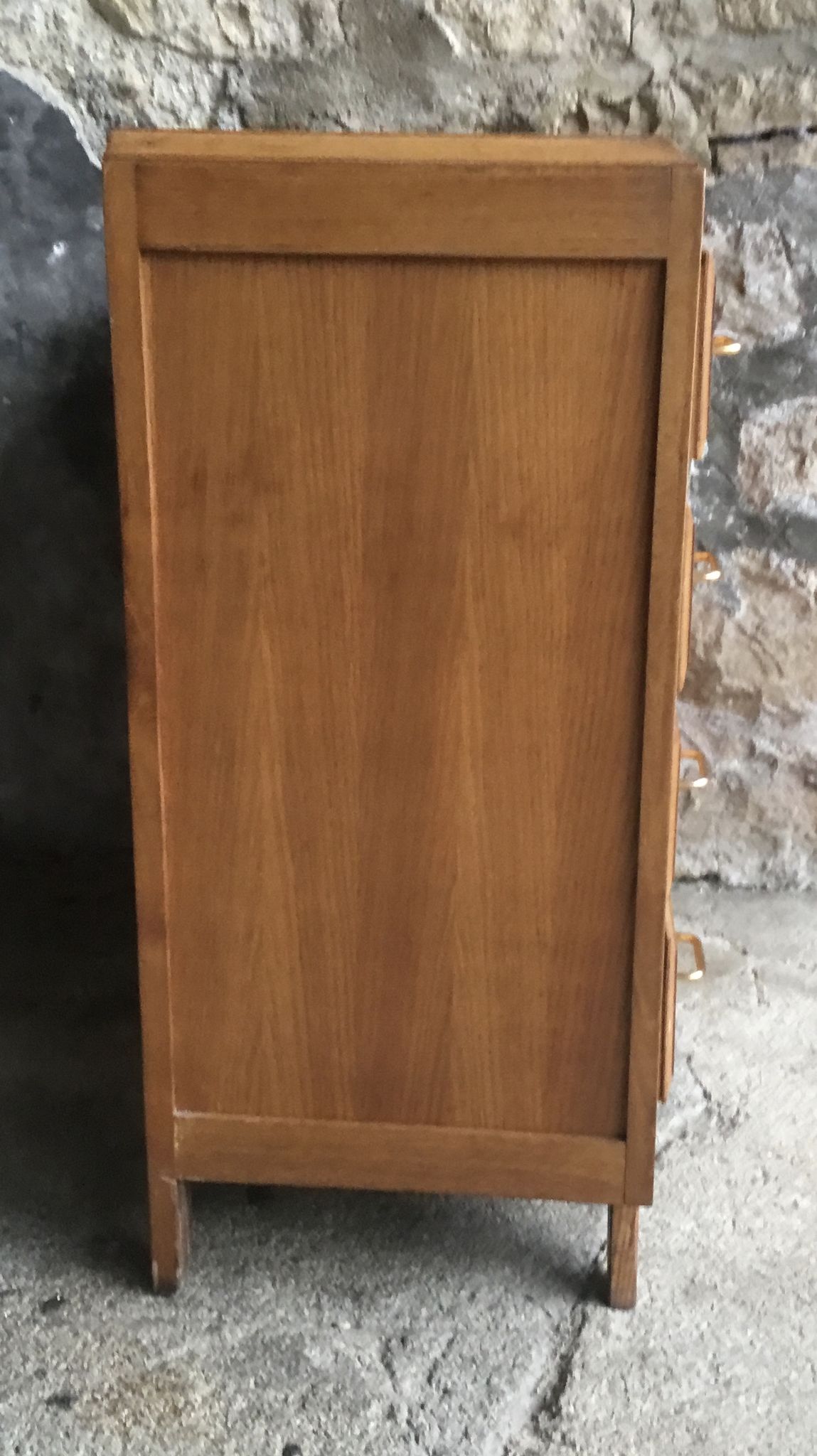 Commode vintage à pieds compas 4 tiroirs  1960