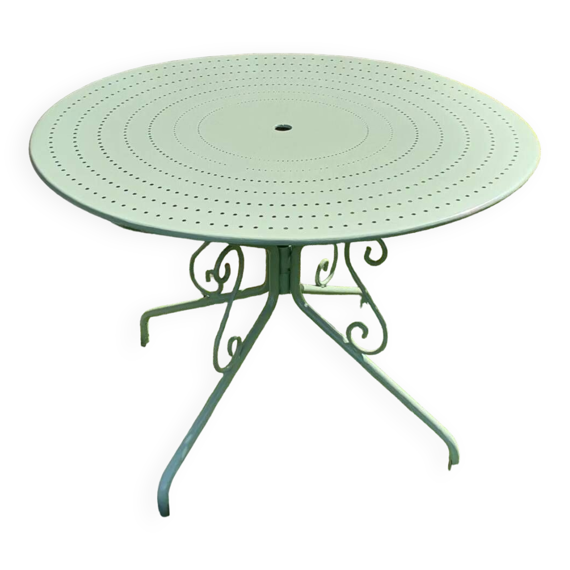 Wrought iron garden table