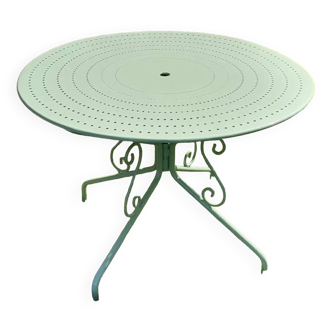 Table de jardin en fer forgé