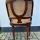 Louis XVI office chair in solid walnut