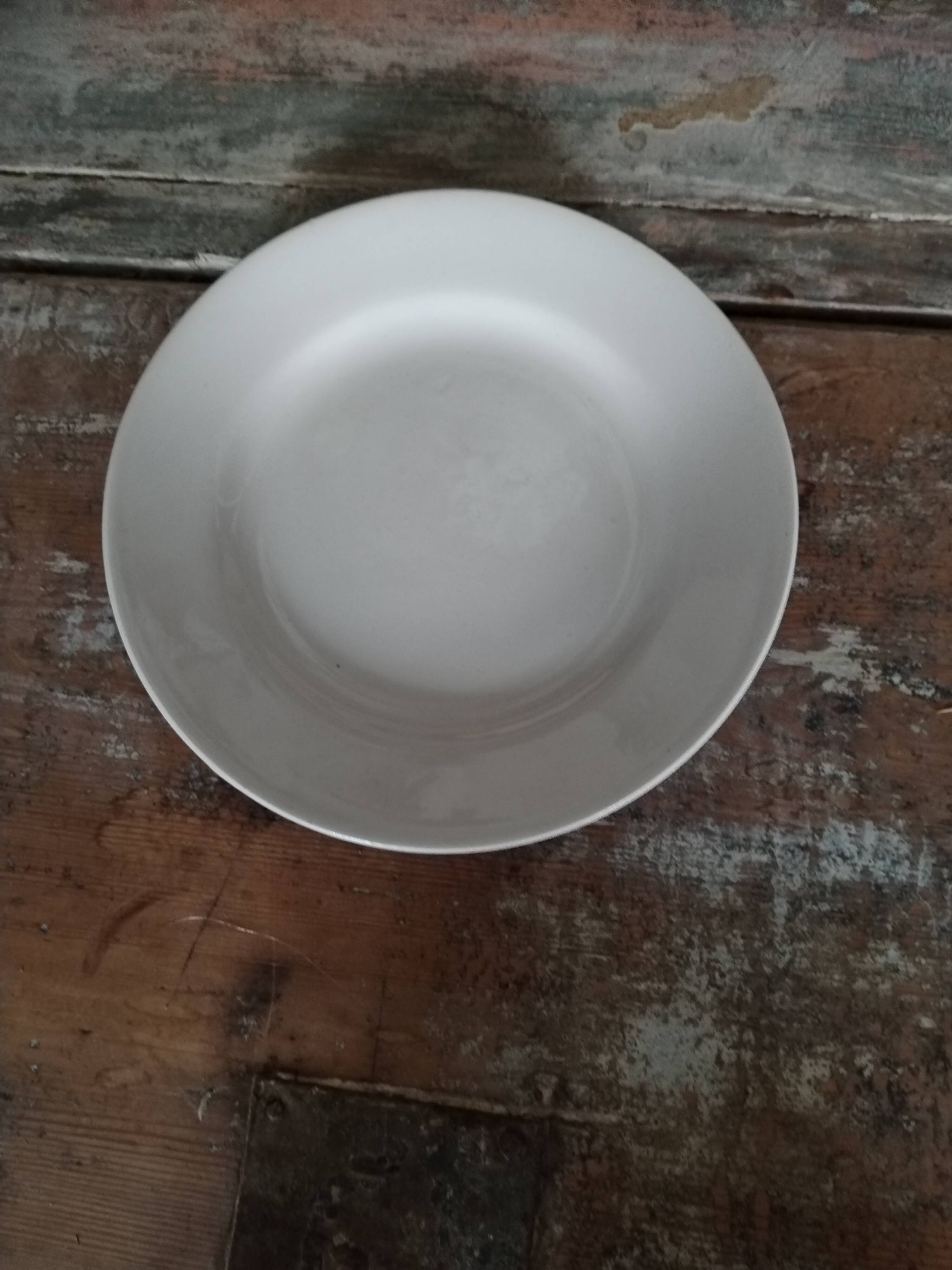 Set of 8 earthenware dessert plates Moulin des Loups 19th