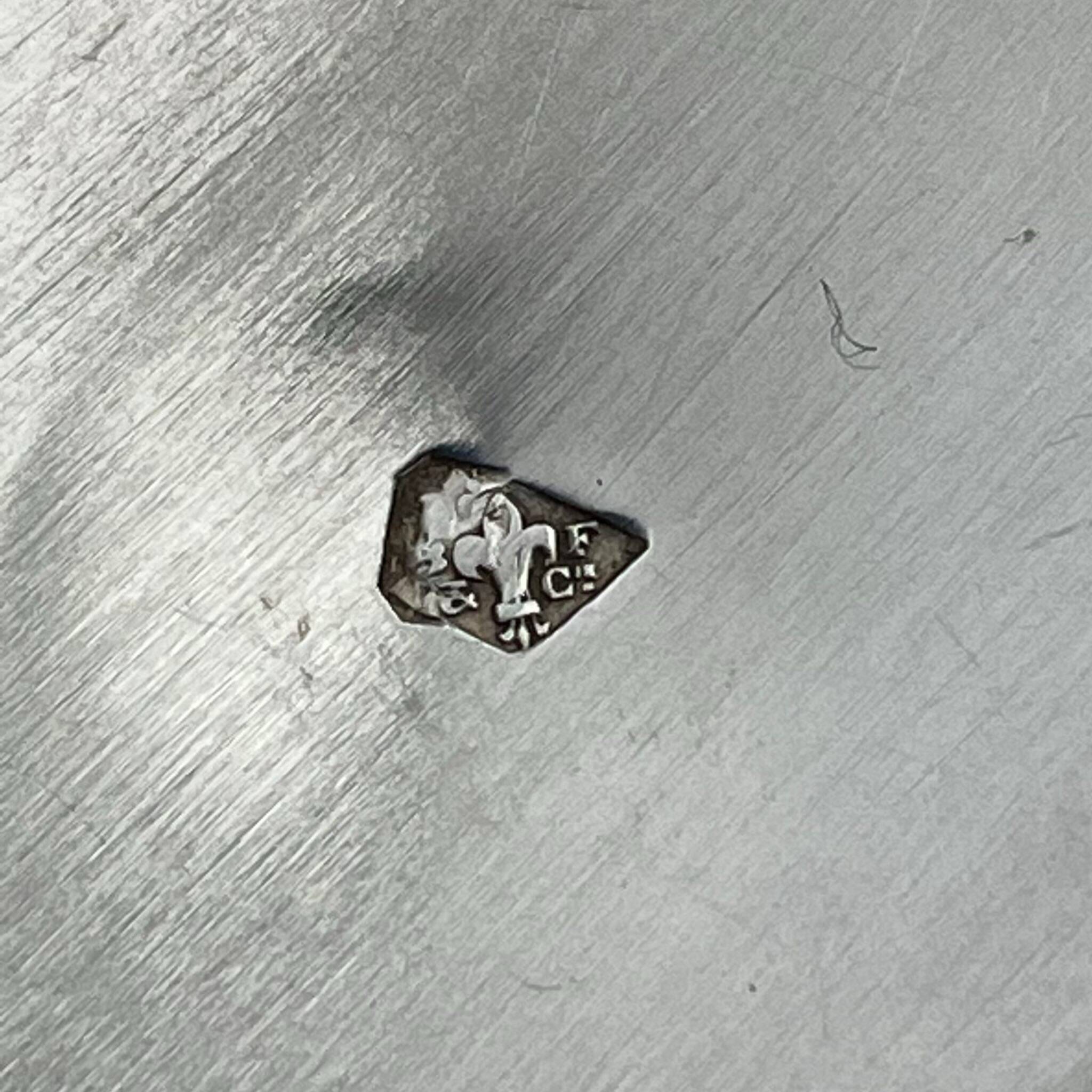 Silver Cup and Saucer | 20th Century | Ribbon and Flower Garland