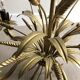 Golden wheat spike chandelier