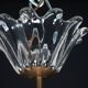 Art Deco Seguso pendant lamp in Clear Murano glass. Italy 1940s