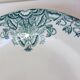 Plat rond A.Lebacqz et M.Bouchart motif Floral