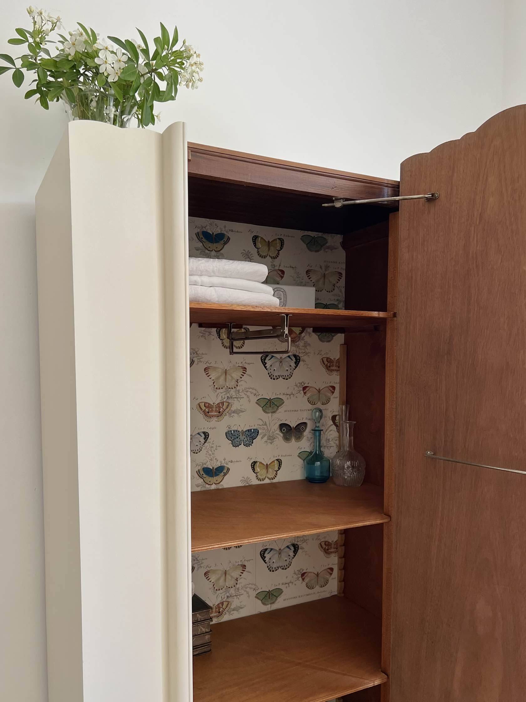 English Art Deco wardrobe