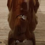 Ceramic soliflore vase with swan decor