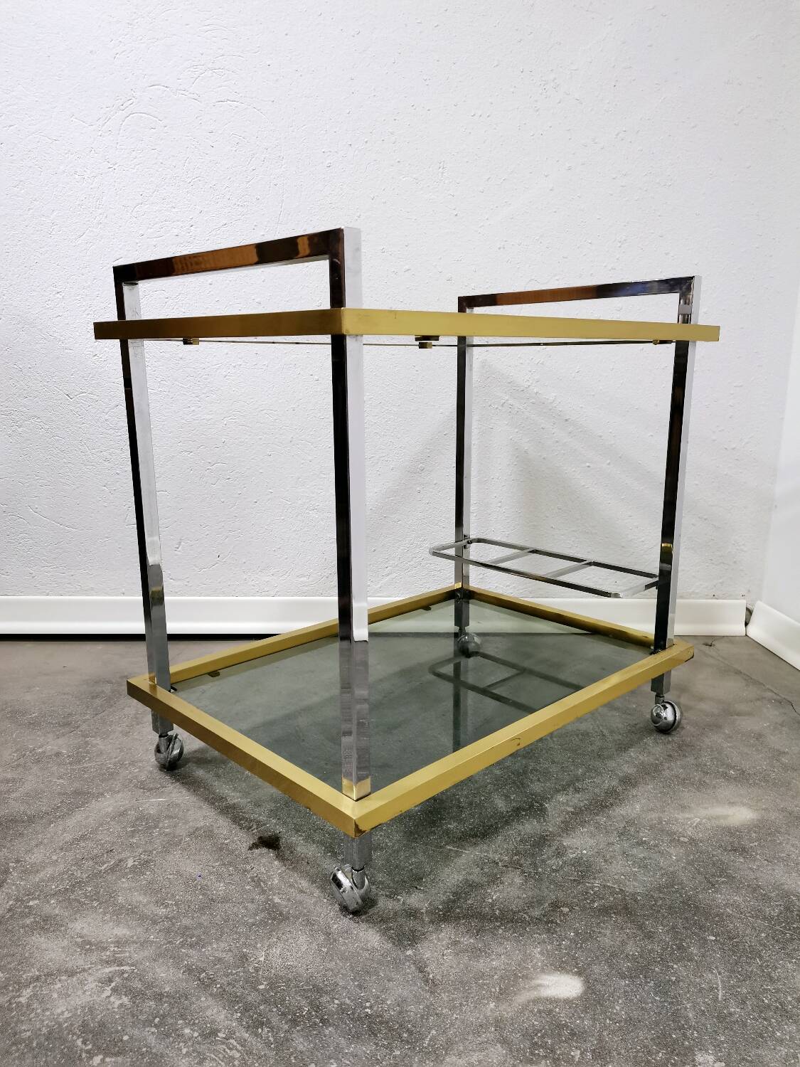 Chariot à bar/chariot des années 1980 en Italie
