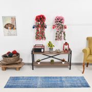 2x6 soft blue vintage runner rug, 53x198cm