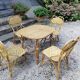 Salon de jardin en rotin 1960