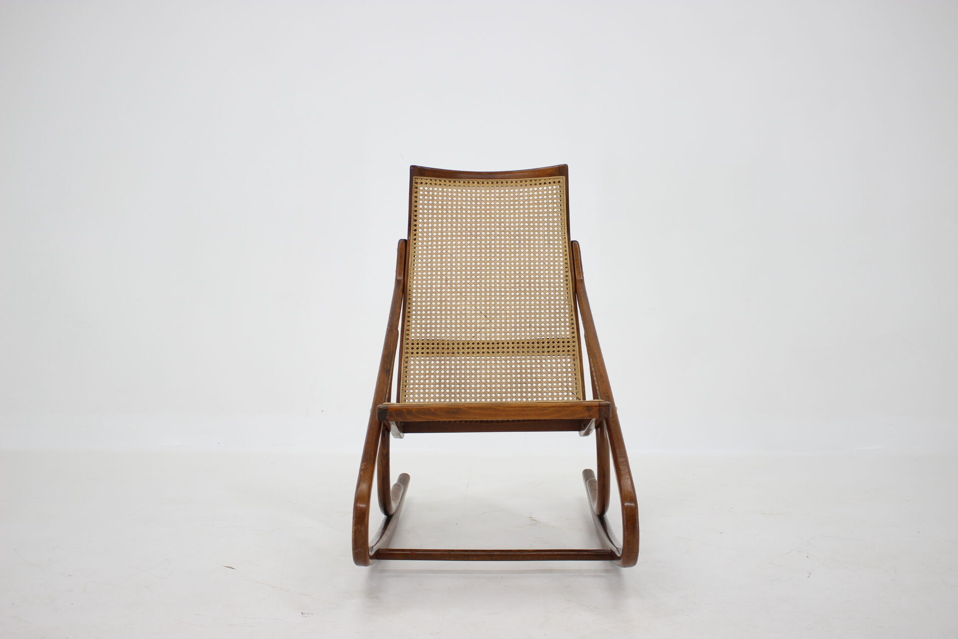 1960s Antonin Suman Bentwood Rocking Chair, Czechoslovakia