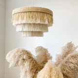 Macrame pendant light