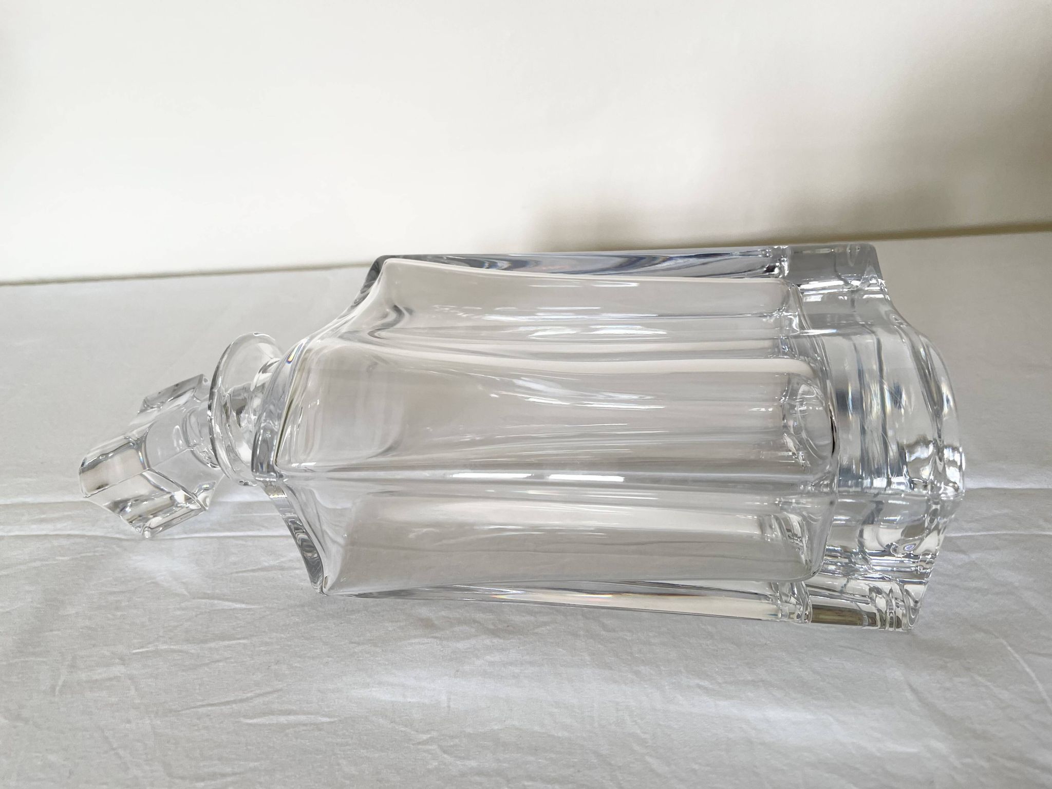 Carafe à whisky en cristal galbé
