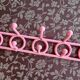 Yaffa doremi pink vintage 80s coat rack