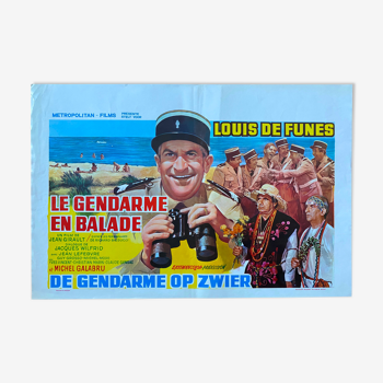 Affiche cinéma originale "Le Gendarme en balade" Louis de Funes 1970