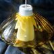 Scandinavian suspension, blown glass and opaline, 1960, new.