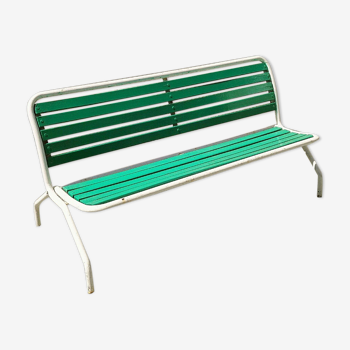 Banc bois et métal pliant vintage année 60