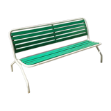 Bench wood and folding metal vintage year 60