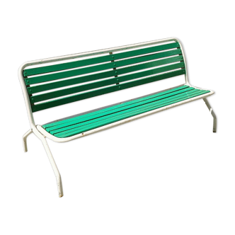 Bench wood and folding metal vintage year 60