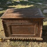 Solid Provençal wooden chest