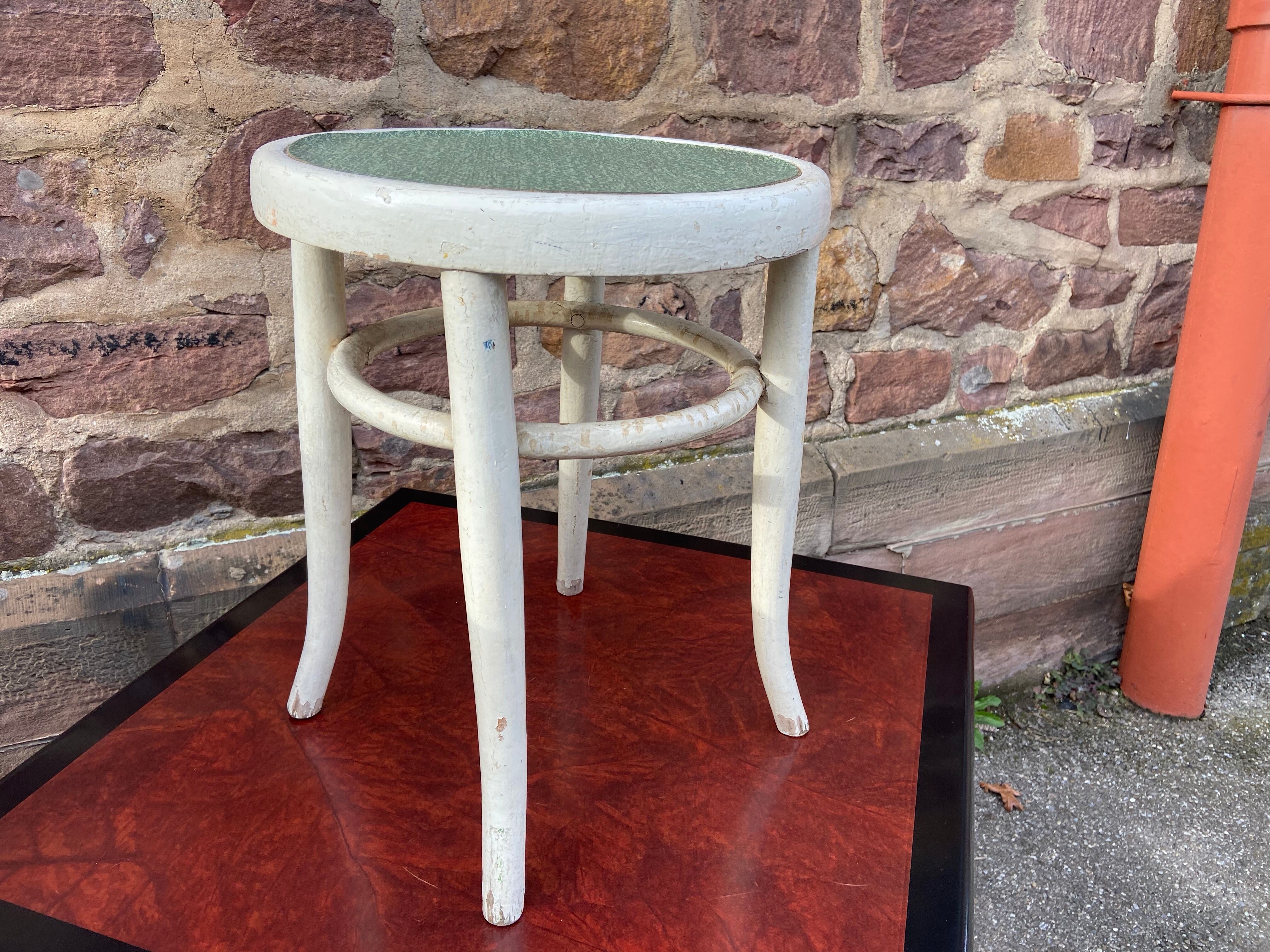 Lounge stool, curved wooden piano 1930