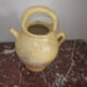 Old glazed sandstone pot