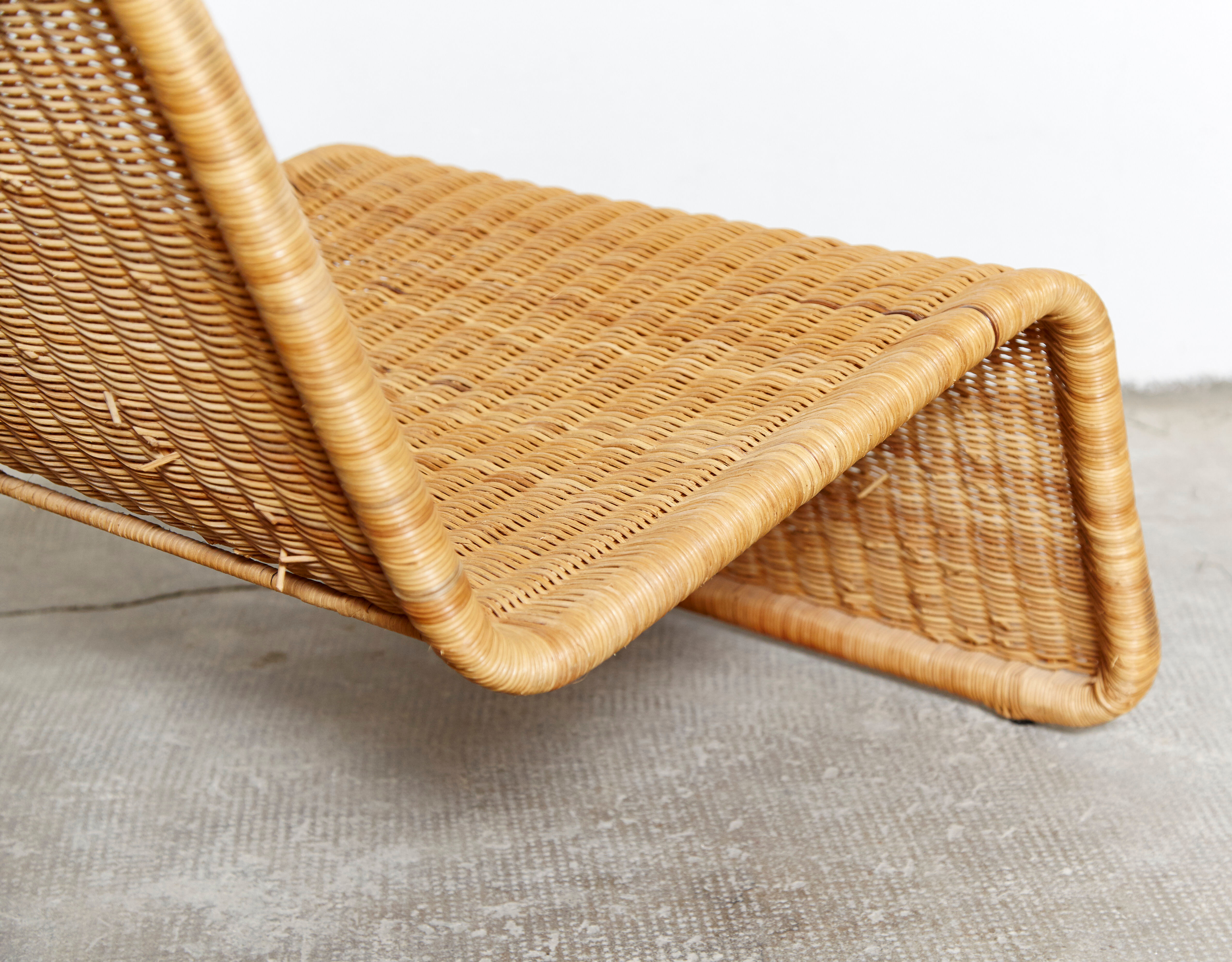 Tito Agnoli wicker chair P3 for Pierantonio Bonacina