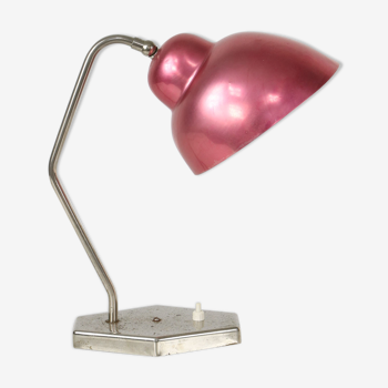 Lampe de table rouge du milieu du siècle, années 1960