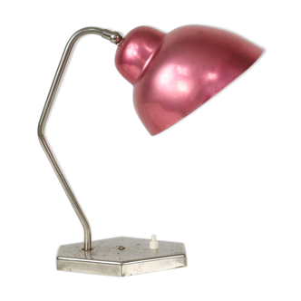 Lampe de table rouge du milieu du siècle, années 1960