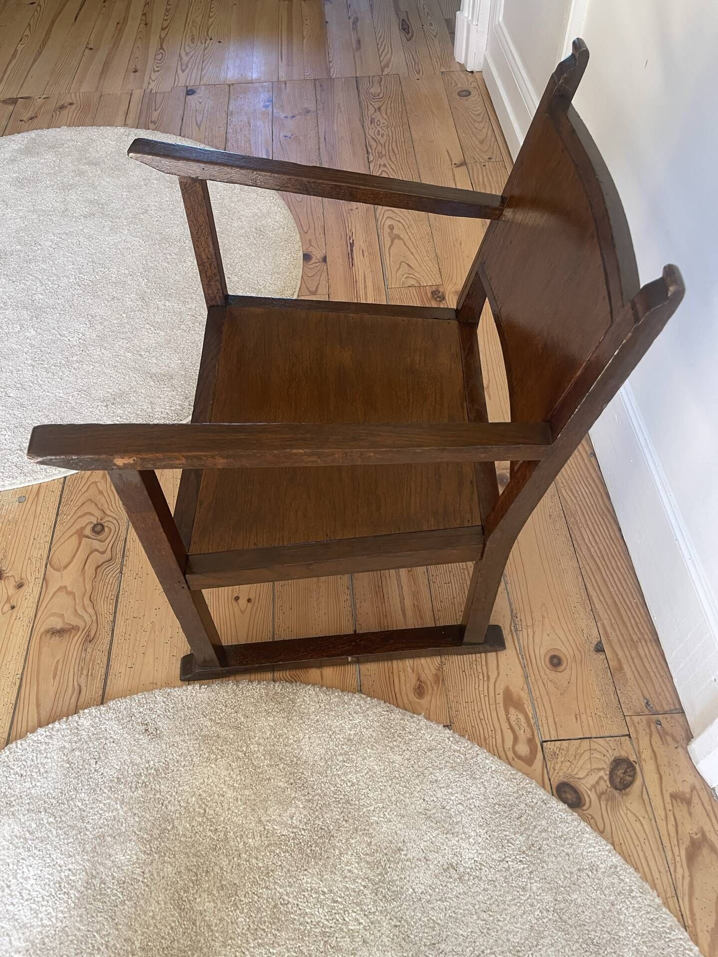 Art Deco wooden armchairs