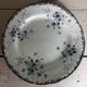 Superb antique plate Terre de Fer blue Emile Bourgeois Paris