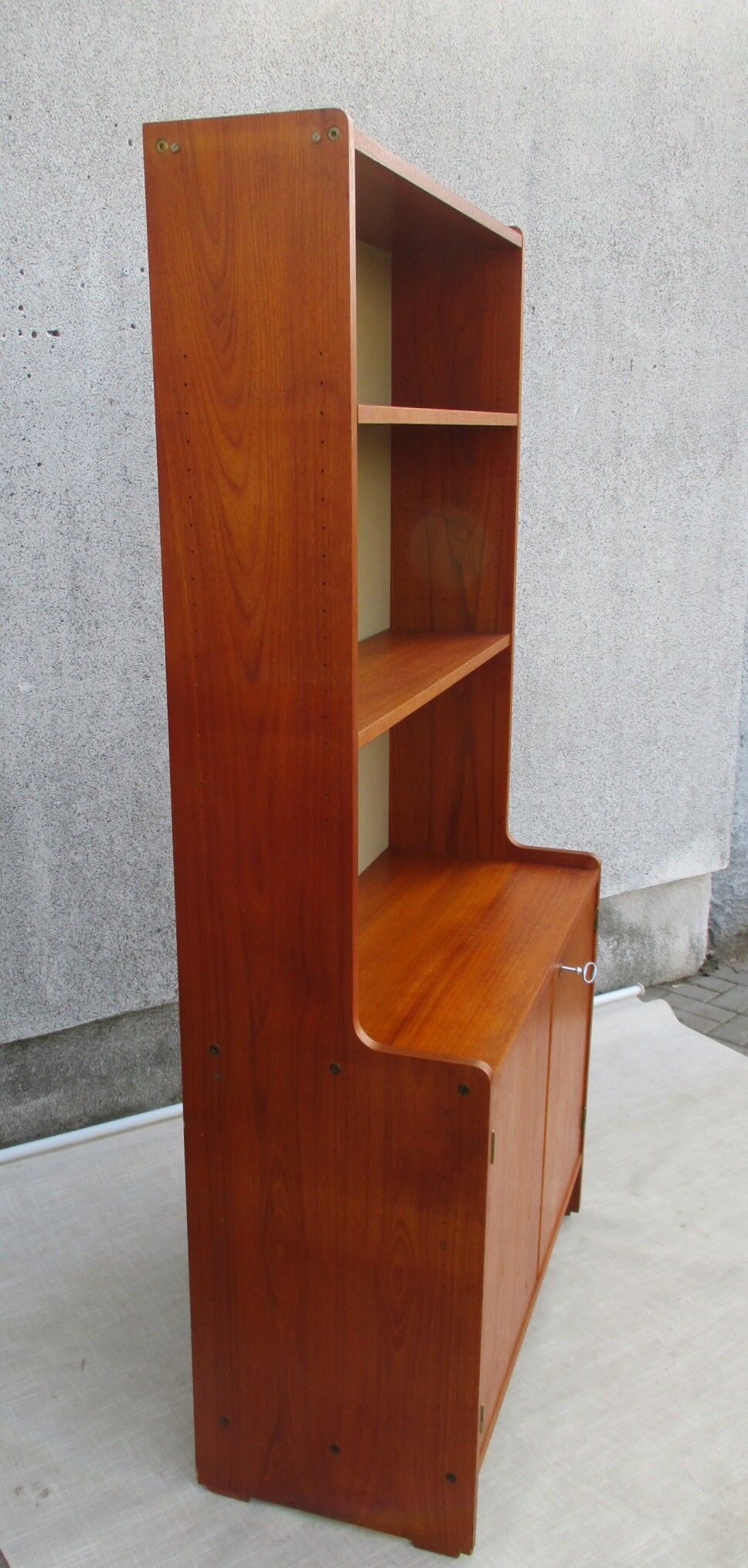 Wooden bookcase, 1960s, set of 2