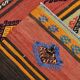 6x9 Blue & Red Details Kilim Rug,Modern Mid Century,Wool Area Rug,175x261Cm