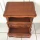 2 Louis XV style bedside tables with drawers and cabriole legs, 1960