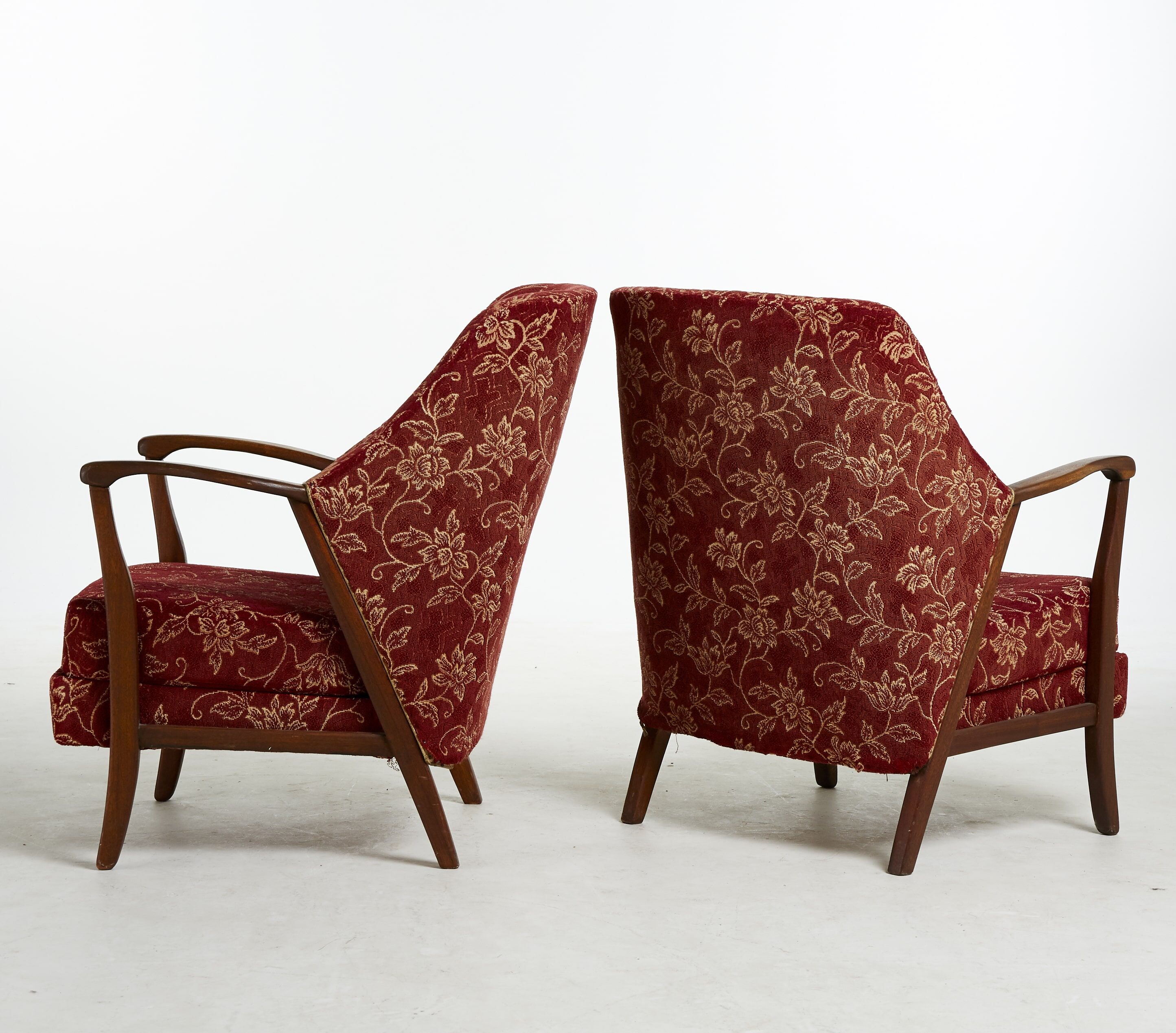 Pair of danish armchairs, 1940s
