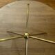 Round tripod designer coffee table in brass