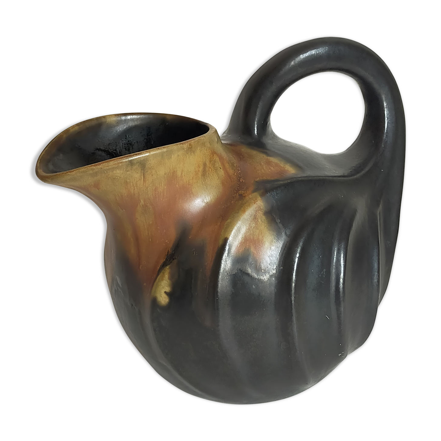 French Ceramic pitcher Art-Nouveau early twentieth