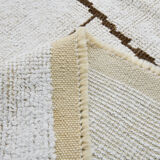 6x9 scandinavian beige hemp rug 192x275cm