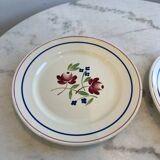 Set of 2 Bagatelle Luneville dinner plates