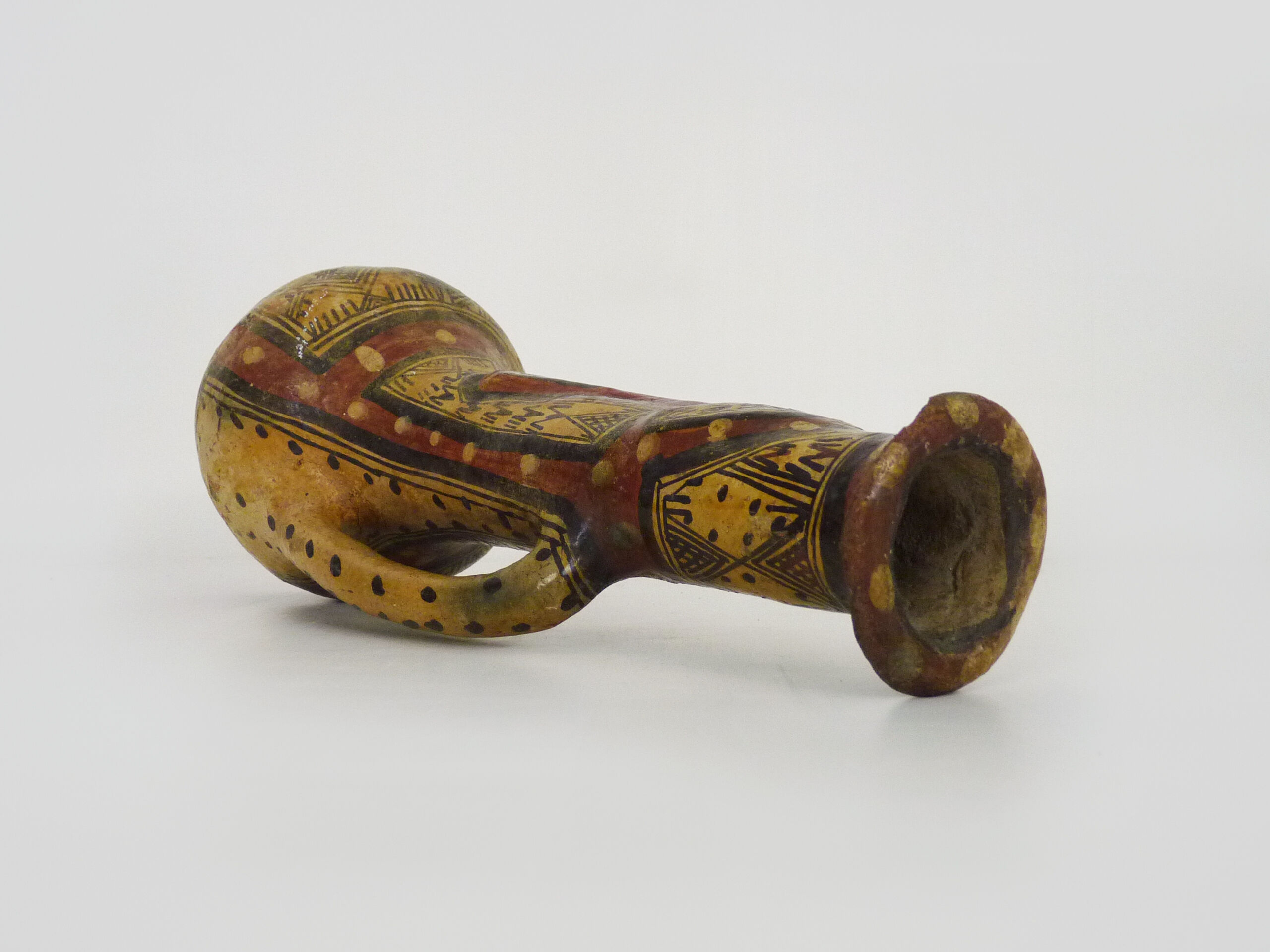 Iddeqi Kabyle pottery, Kabyle pitcher, Berber. Kabyle folk art