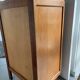 High chest of drawers with 5 drawers, vintage oak, 1950s