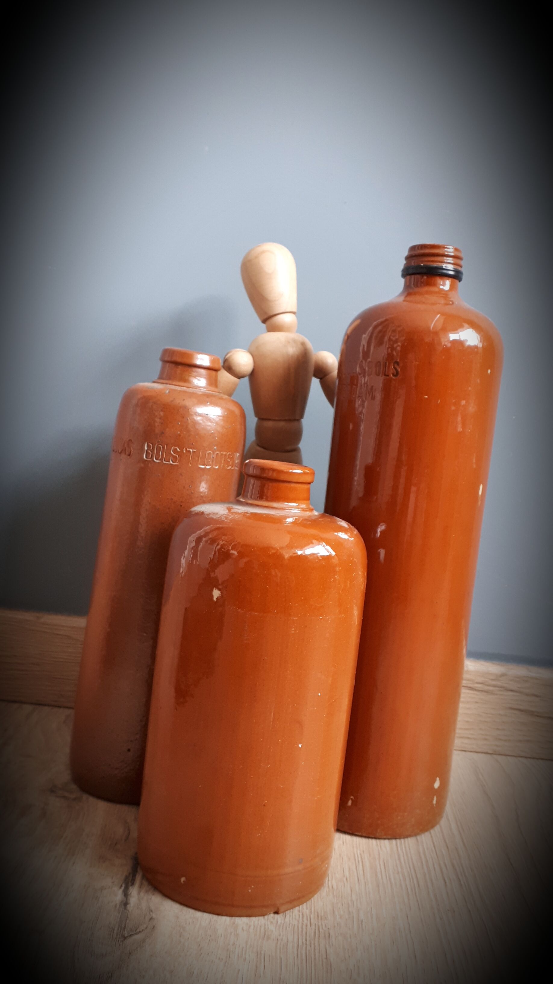 Vintage stoneware bottle combination 3