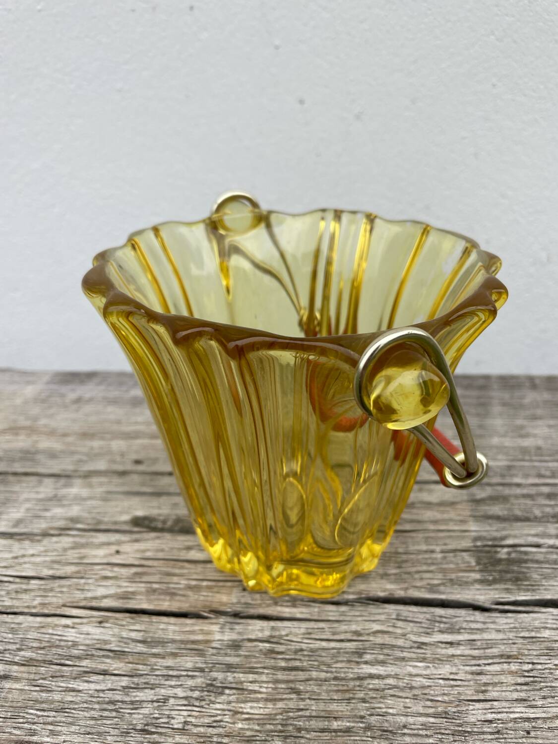 1970s glass ice bucket