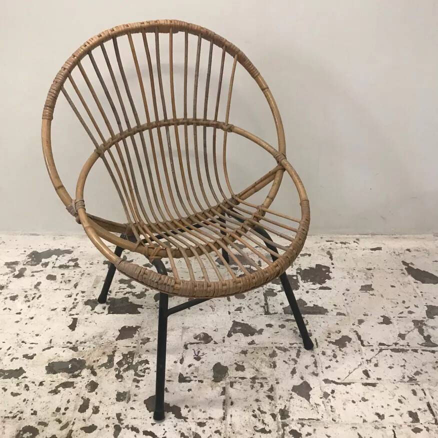 Rattan armchair
