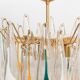 La Murrina glass chandelier, 1980s, Italy.