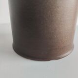 Brown enamelled earth vase Nanni Valentini (1932-1985) for Franco Bucci (1933-2002)