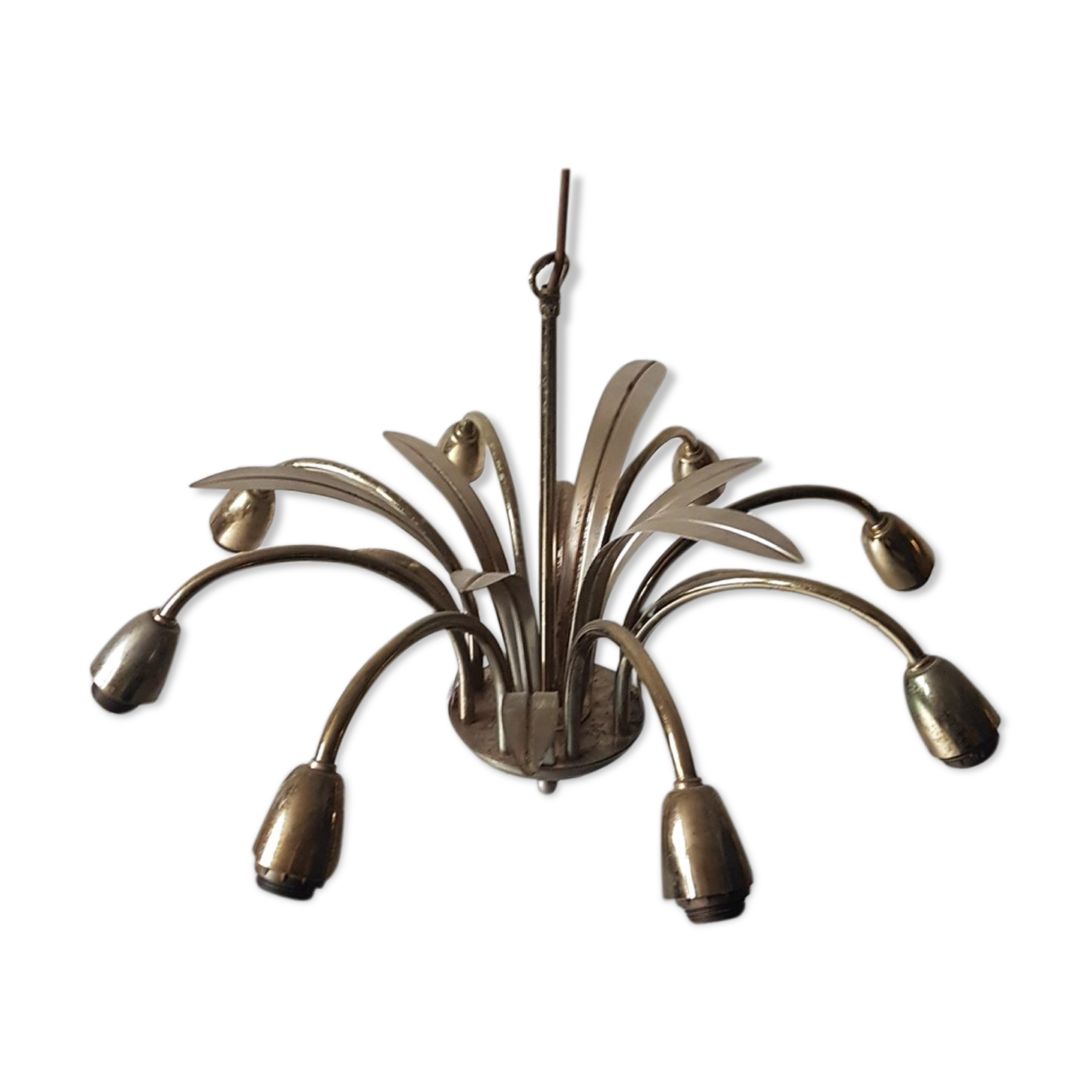 Ideal metal chandelier palm foliage