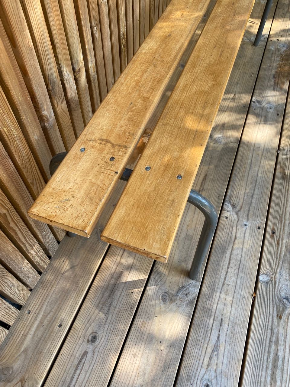 Vintage school bench