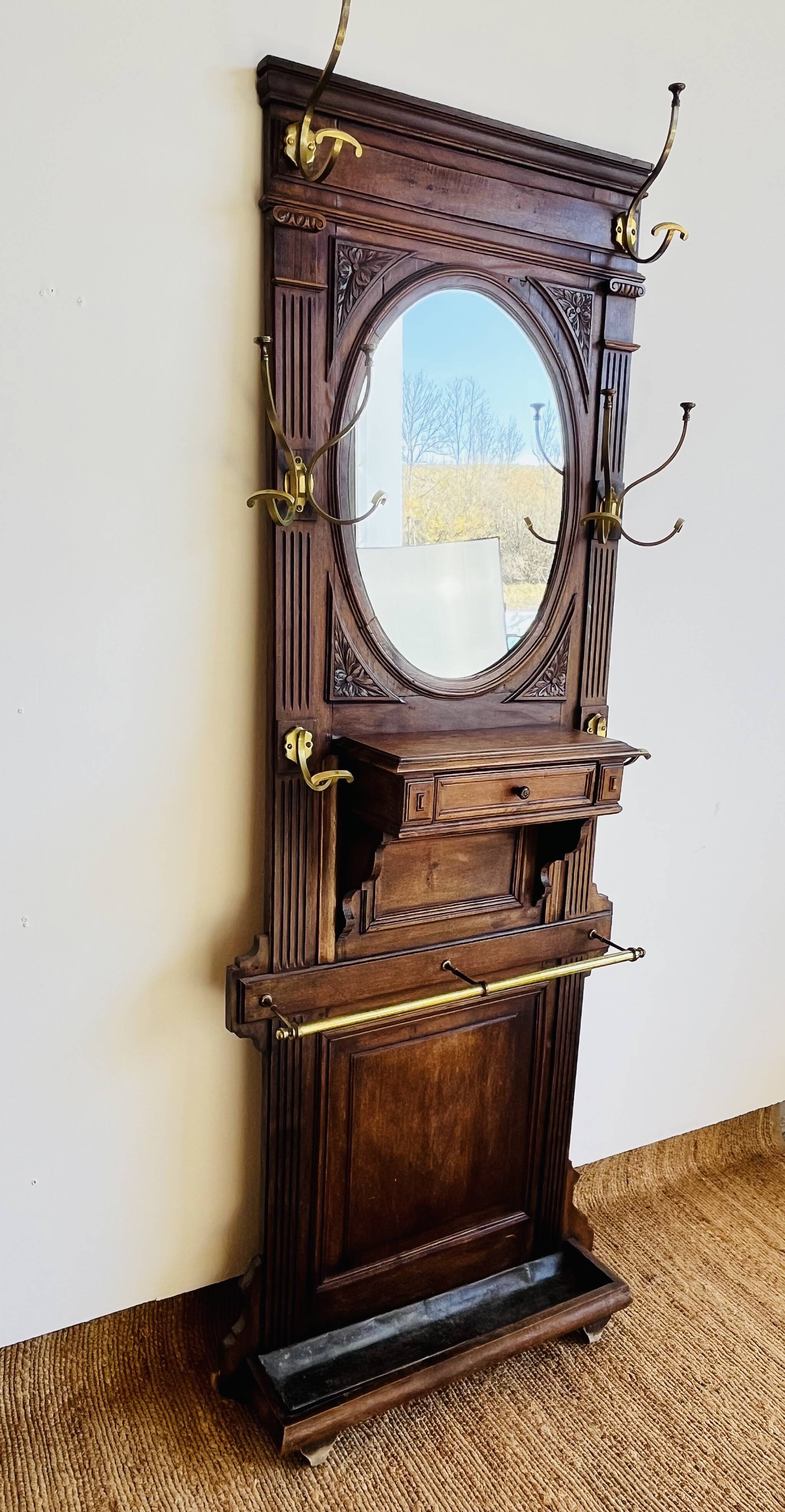 Portemanteau en bois époque Napoléon III